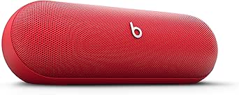 Beats Pill - Wireless Bluetooth Speaker and Portable Charger via USB-C - Up to 24 Hours Battery Life, IP67 Water Resistant, Apple & Android Compatible, Built-in Microphone – Statement Red