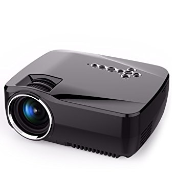 Portable WiFi Projector Android OS Hizek 1200LM LED Bluetooth Wireless Home Theater Support APP Download with Google Play, YouTube, Netflix (Upgraded Version) Android OS