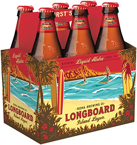 Kona Longboard Lager, 6 pk, 12 oz Bottles, 4.6% ABV
