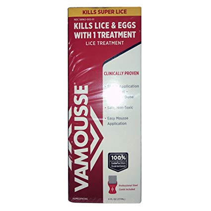 Vamousse Lice Treatment Easy Mousse Application 6 oz (Pack of 2)