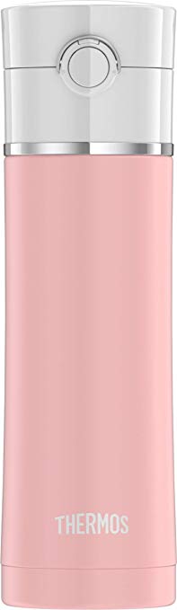 Thermos NS4028PK4 Sipp Stainless Water Bottle, 16 Ounce, Matte Pink