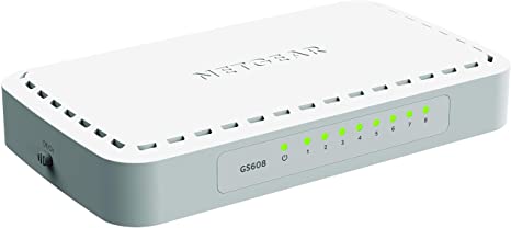 Netgear - Desktop Switch Netgear GS608-400PES 8P Gigabit RJ45