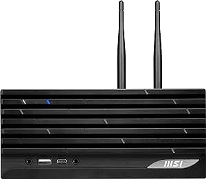 MSI PRO DP20ZA (MFF) Desktop, AMD Ryzen R7-5700G, Radeon Vega 7, 16GB Memory, 500GB SSD, WiFi 5, USB Type-C, Black, Windows 11 Home: 5M-223US