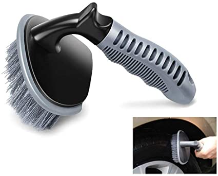 Wheel Brush for Car Alloy Wheel and Tyre Brush Cleaning, Rim Cleaner for Your Car, Motorcycle or Bicycle Tire Brush Washing Tool