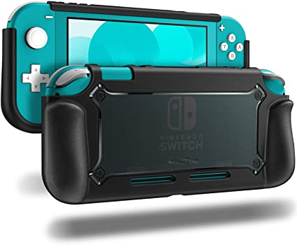 Fintie Grip Case for Nintendo Switch Lite - [Heavy Duty] Slim Protective Portable Cover, Shock Absorption & Ergonomic Grip for Nintendo Switch Lite 2019 Release (Black)