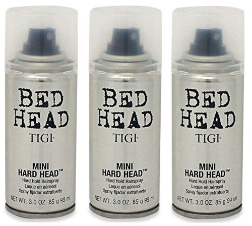 TIGI Bed Head Mini Hard Head Spray, 3 oz (Pack of 3)