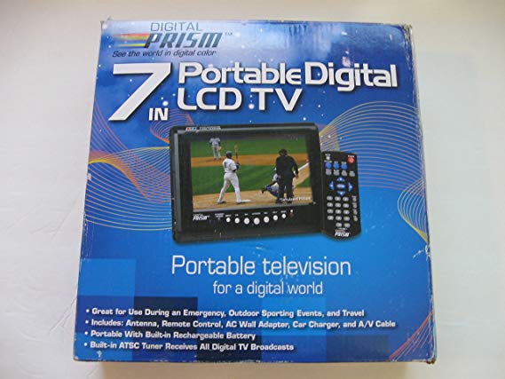 Digital Prism ATSC-710 7" Portable Handheld LCD TV with Built in ATSC/NTSC Tuner (Black)