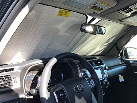 HeatShield The Original Auto Sunshade, Custom-Fit for Toyota 4Runner SUV 2010-2019, Silver Series