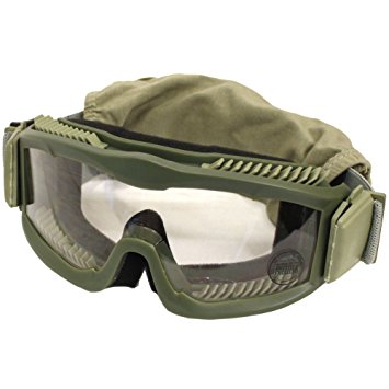 Lancer Tactical Airsoft Safety Goggles, Vented, OD Green