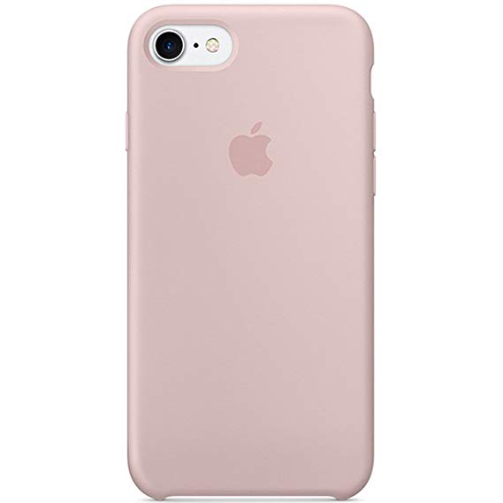 Optimal Shield Soft Leather Apple Silicone Case Cover for Apple iPhone 7 (4.7inch) Boxed- Retail Packaging (Pink)