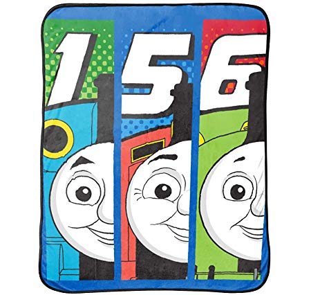 Thomas the Tank Engine T- Block Silk Touch 46" x 60" Plush Throw