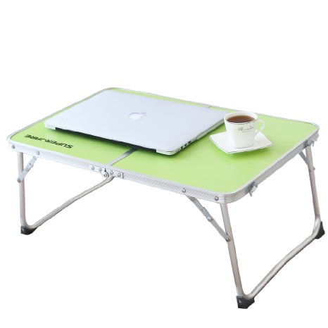 Superjare Folding Laptop Desk Portable Table Breakfast Bed Tray Green 70901G