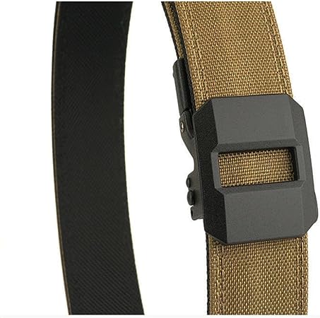 Tactial Gun Belt Quick Release Ratchet Buckle EDC Belt for Concealed Carry and Training