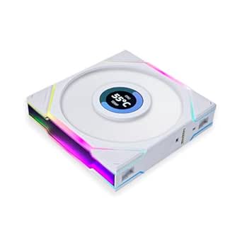 Lian-Li UNI FAN TL LCD 120mm RGB Case Fan with Reverse Blades - White