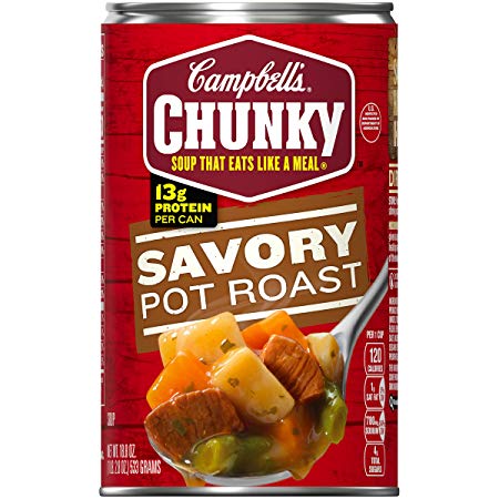 Campbell's Chunky Savory Pot Roast Soup, 18.8 oz. Can