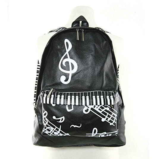 Music Notes Piano Themed Backpack