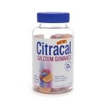 Citracal Calcium Gummies with Vitamin D 60 ct (Quantity of 3)