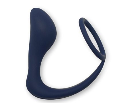 Mangasm Silicone Prostate Paradise Prostate Toy With Built In Cock Ring - Prostate Massager