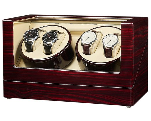 JQUEEN Automatic Watch Winder Wood storages box