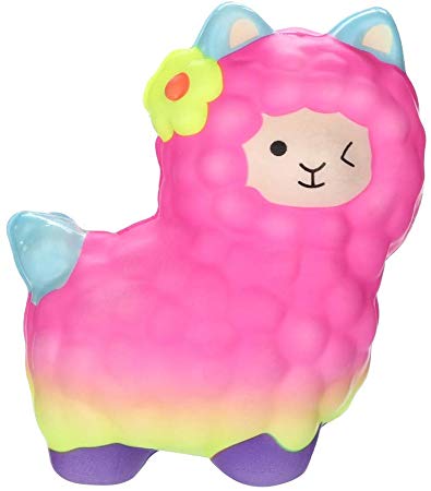 Lavany Squishy Jumbo Christmas Tree Toys,Cute Animals Squishy Slow Rising Jumbo Squishy Toy Scented Toy for Adult Party (Rainbow Sheep◆)