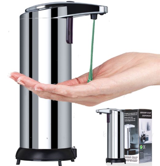 Hot Bestseller Stainless Steel Hands Free Automatic IR Sensor Touchless Soap Liquid Dispenser