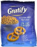 Gratify Gluten Free Pretzel Twists Sea Salt 8 Ounce Pack of 6