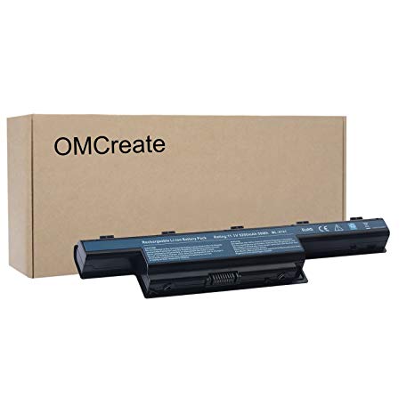 OMCreate Battery for Acer Aspire 5742 5750 7741Z 5552 4741 7551 5733 5750G 5336 5742Z 4750 5253 5250 5736Z 5741 5733Z - 12 Months Warranty [Li-ion 6-Cell]