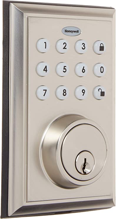 BLE Electronic Entry Deadbolt with Keypad, Square Faceplate