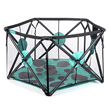 Milliard Playard Portable Playpen with Extra Cushioning for Safety, for Travel, Indoor and Outdoor 48” x 27.5”