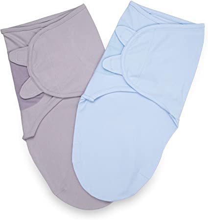 Ultra Soft, 100-Percent Premium Cotton Baby Swaddle Blankets, 2 PC Adjustable Wrap Set for Newborn/0-3 Months Boy and Girl