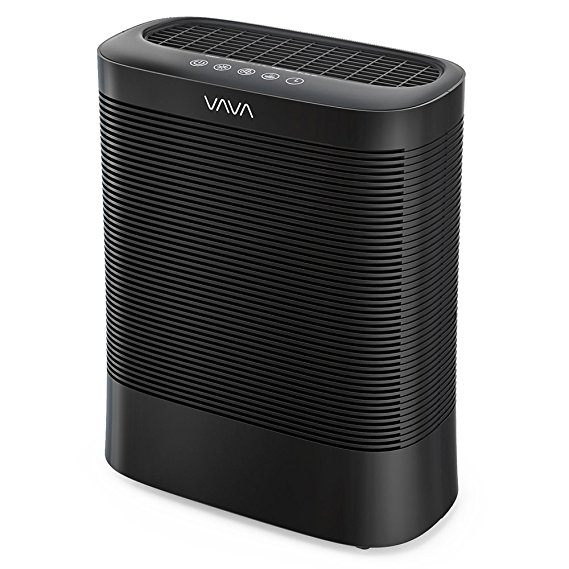 VAVA Air Purifier with 3-in-1 True HEPA Filter, Home Air Filter System with UV-C Light (Removes PM 2.5, Allergens, Dust, Pollen, Pet Dander, Odor, and Virus) Silent Operation & Auto-Off Timer