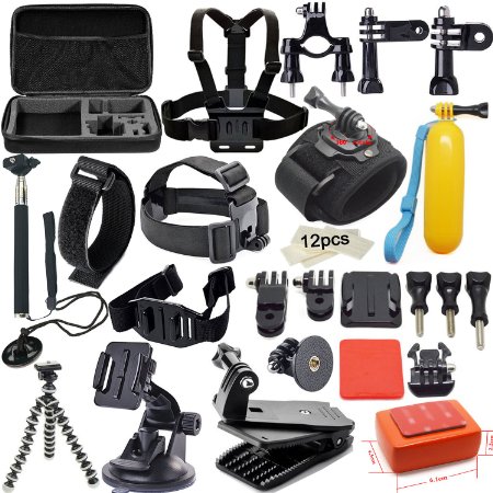 Soft Digits 42 in 1 Accessory kit Accessories for Sj4000 Sj5000 Sj6000 for Gopro Hero4 Silver Hero 4 3  3 for Xiaomi Yi