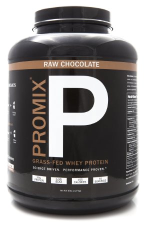 PROMIX 1 Selling Raw Chocolate 100 California Grass Fed Whey Protein 5LB Bulk Preservative Free Mixes Instantly