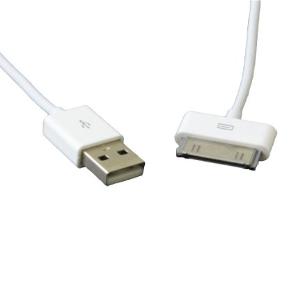 6ft White USB Charger Data Sync Cable for Apple iPhone 4 4s 3G 3GS 2G iPod iPod touch iPod Nano