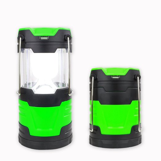 PeakAttacke Collapsible LED Camping Lantern, Solar USB Rechargeable Flashlight Portable Water Resistant Outdoor Survival Lamp for Hiking Fishing Emergency Light