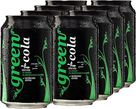 Green Cola Drink Sugar Free Aspartame Free No Preservatives All Natural Flavours