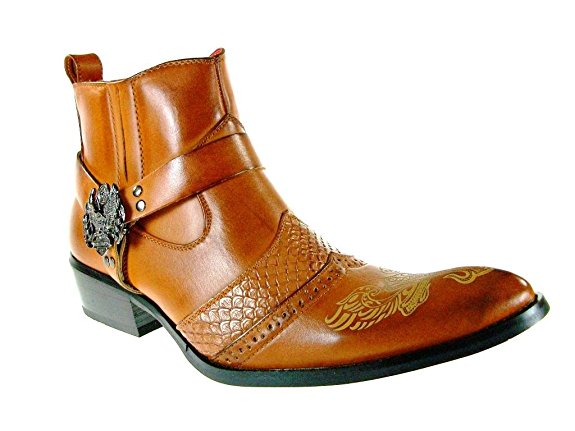 Alfa Men's M1768 Ankle High Western Boot