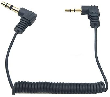 Kework 2-Pack 11.8 inch Mini Coiled 3.5mm to 2.5mm Audio Cable, 90 Degree 1/8" 3.5mm TRS Jack Male to 2.5mm TRS Jack Male Stereo Audio Aux Coiled Cord (3.5mm to 2.5mm)