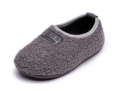 Elcssuy Kids House Slippers Household Soft Comfortable Anti-Slip Indoor Outdoor Bedroom Slippers for Girls and Boys(Toddler/Little Kid)