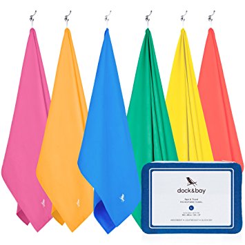 Microfiber Towel Backpacking Gear - Gym Towel and Workout Towel Extra Large XL 78x35 Large 63x31 Small 40x20 for travel gym yoga sports swim camping pool swim beach