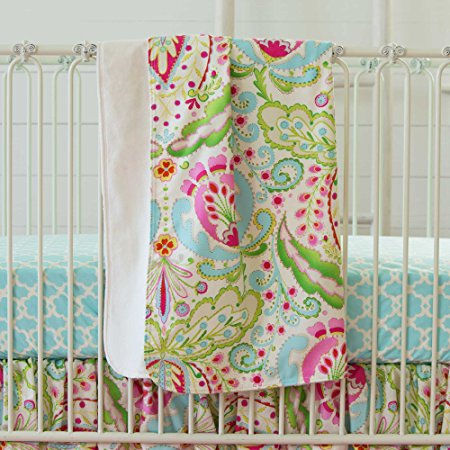 Carousel Designs Kumari Garden Crib Blanket