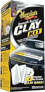 Meguiar’s G191700 Smooth Surface Clay Kit, Safe and Easy Car Claying for Smooth as Glass Finish