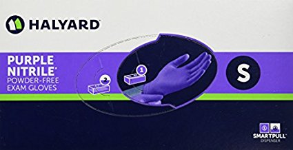 Purple Nitrile Exam Gloves, Small, Purple 100/BX