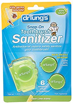 Dr Tungs, Toothbrush Sanitizer Snap On, 4 Count