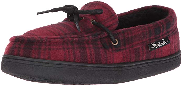 Woolrich Men's Lewisburg Slipper,Charcoal Fleece,10 M US