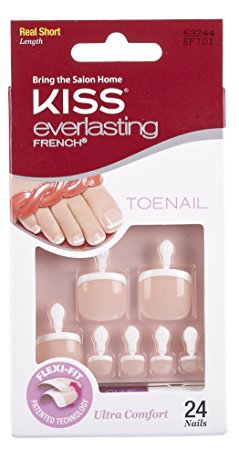 Kiss Products Everlasting French Toenail Limitless Kit, 0.07 Pound