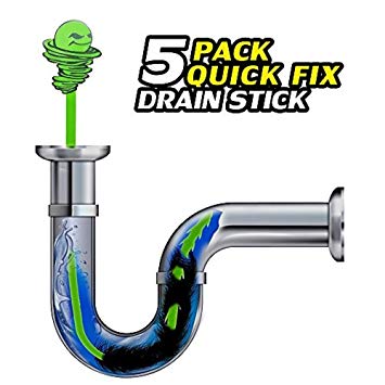 Green Gobbler Hair Grabber Tool (Drain Snake, Hair Clog Remover, Drain Opener, Sinks & Tubs), 5 Piece by Green Gobbler