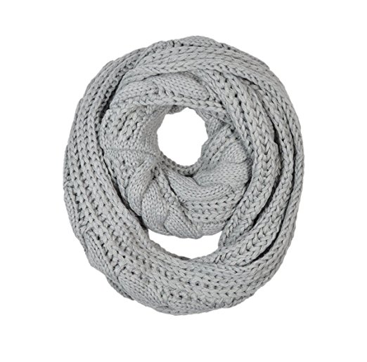 TrendsBlue® Premium Winter Twist Knit Warm Infinity Circle Scarf - Diff Colors