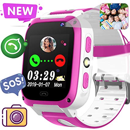 Kids Phone Smart Watch for 3-12 Year Boys Girls with 1.44" HD Touch Screen Camera SOS Game Digital Flashlight Cellphone SmartWatch