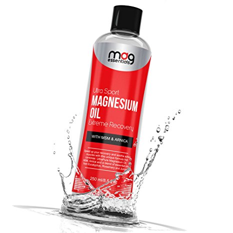 Best Muscle Pain Treatment with Magnesium Oil, Arnica and MSM to Relief Cramps, Spasm and Restless Legs. Excellent for workout recovery. Includes FREE E-BOOK on the Health Benefits of Magnesium!
